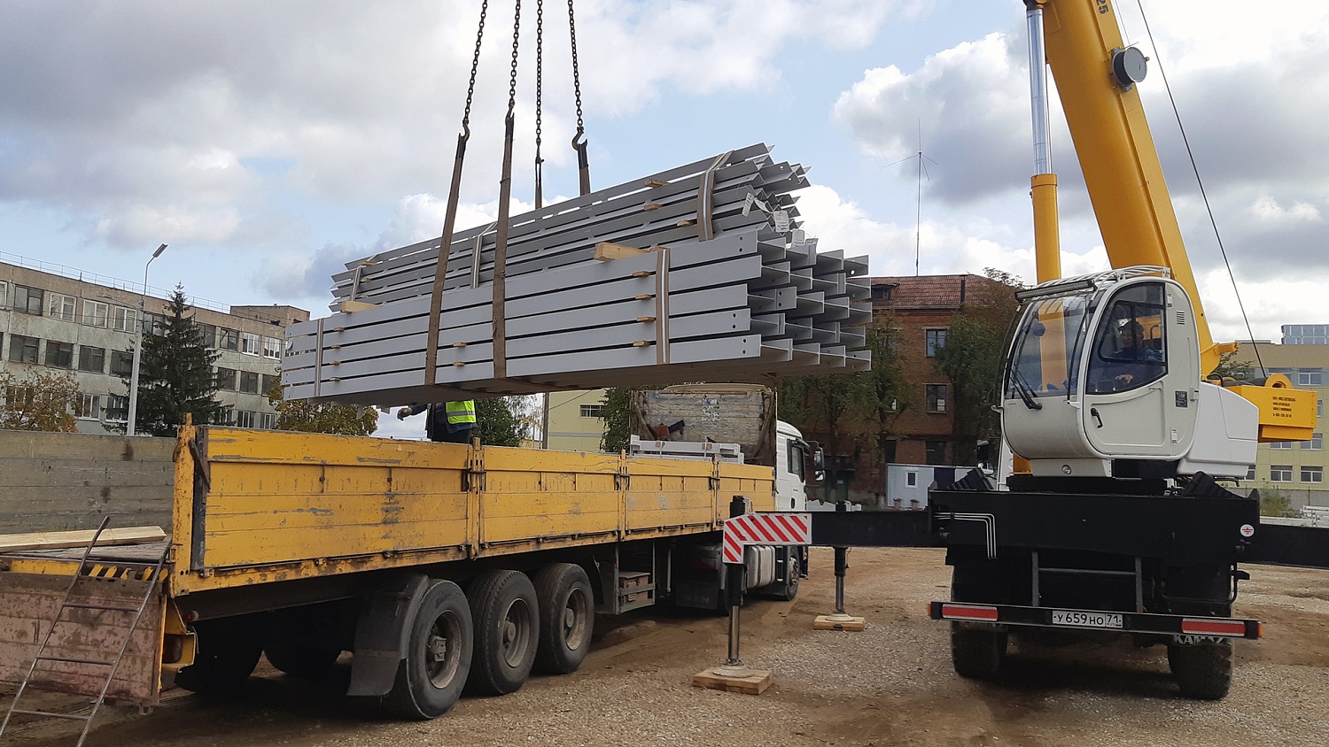 Приступили к поставке металлоконструкций для реконструкции склада ООО "ПЦ Гефест"