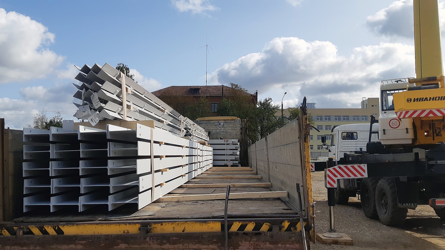 Приступили к поставке металлоконструкций для реконструкции склада ООО "ПЦ Гефест"